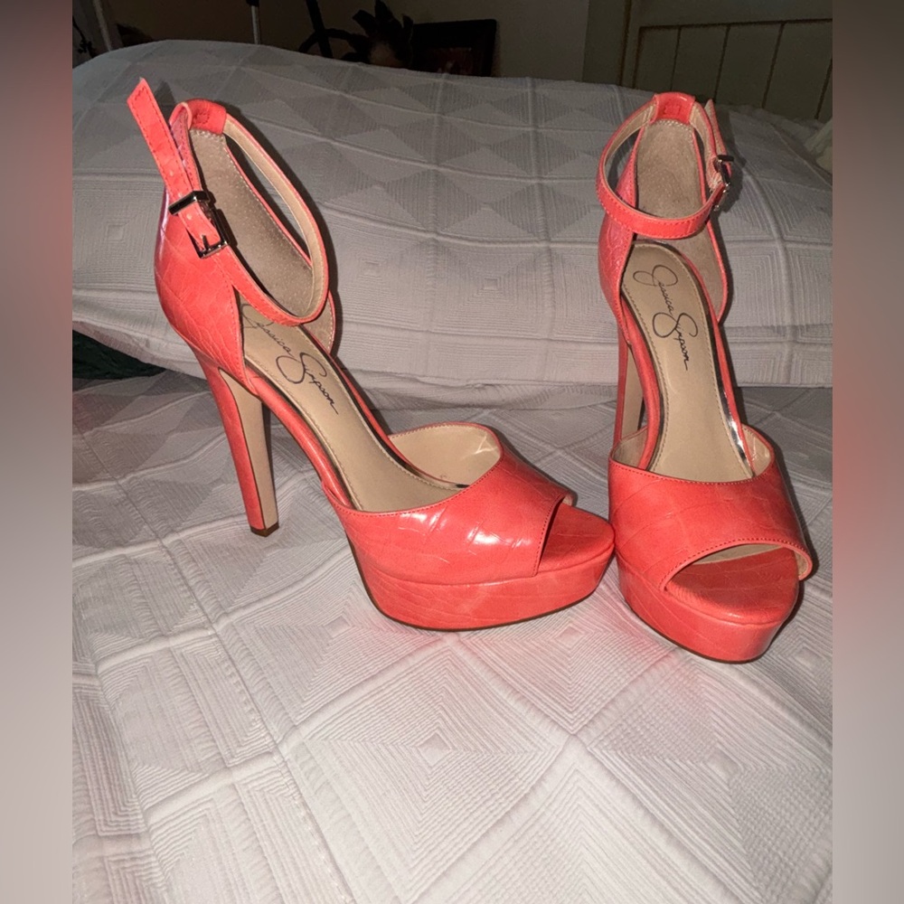 Jessica Simpson Coral High Stiletto Heels